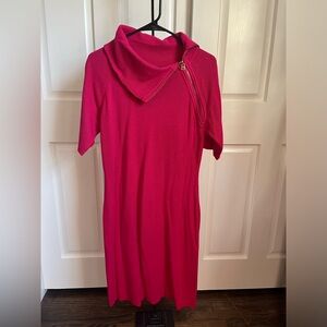 Calvin Klein Fuchsia Asymmetrical Dress